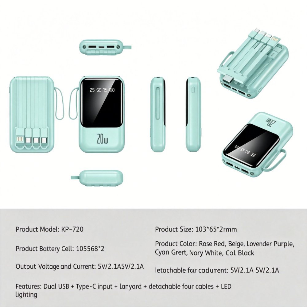 KP-720 Portable CCC-certified power bank
