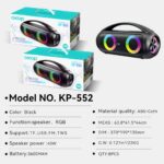 Portable Outdoor Bluetooth Speaker KP-552 Wireless Bluetooth Speaker