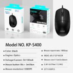 Mouse and keyboard KP-S400 wired mouse