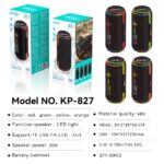Portable Outdoor Bluetooth Speaker KP-827 Wireless Bluetooth Speaker