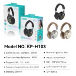 Over-Ear Headphones KP-H103 Wireless Bluetooth Speaker