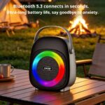 Portable Outdoor Bluetooth Speaker KP-857 Mini Portable Outdoor Wireless Bluetooth Speaker with RGB Ambient Light