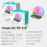 Wireless Charging Bluetooth Speaker KP-818 Wireless Charging Clock Bluetooth Speaker