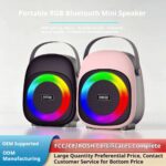 Portable Outdoor Bluetooth Speaker KP-857 Mini Portable Outdoor Wireless Bluetooth Speaker with RGB Ambient Light