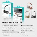 Over-Ear Headphones KP-H106 Wireless Bluetooth Headphones
