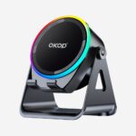 Portable Outdoor Bluetooth Speaker KP-846 Multifunctional Magnetic Speaker & Phone Stand with Induction Technology (No Bluetooth Pairing Required) and Surround Sound