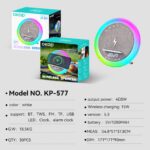 Wireless Charging Bluetooth Speaker KP-577 Wireless Bluetooth Speaker