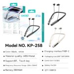 Sports Headphones KP-258 Wireless Bluetooth Neckband Sports Headphones