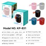 Portable Outdoor Bluetooth Speaker KP-831 Portable wireless bluetooth speaker