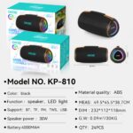 Portable Outdoor Bluetooth Speaker KP-810 Portable wireless bluetooth speaker