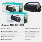 Portable Outdoor Bluetooth Speaker KP-553 Wireless Bluetooth Speaker