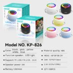 Portable Outdoor Bluetooth Speaker KP-826 Portable wireless bluetooth speaker